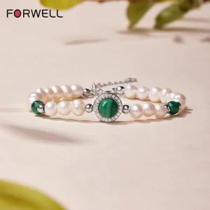 FORWELL Pearl Chain Bracelet for Women Classic Handmade Jewelry Fashion Wholesale Girls Accessory Mother’s Day gifts