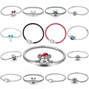 New Arrival Classic Snake Chain Bracelet, Perfect Fit for European DIY Charms, Silver Plated Fashion Jewelry Gift for Girls